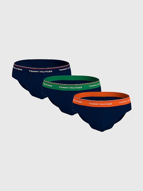 Tommy Hilfiger 3-Pack Premium Essential Logo Waistband Briefs Ondergoed Heren Bruin | TH034IMZ