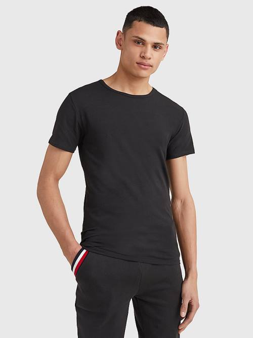 Tommy Hilfiger 3-Pack Premium Essential Crew Neck Pyjamas Heren Zwart | TH639RSJ