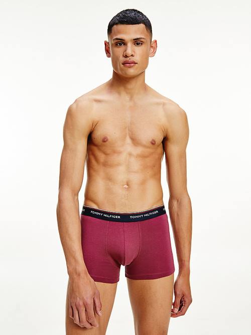 Tommy Hilfiger 3-Pack Premium Logo Waistband Trunks Ondergoed Heren Zwart | TH608UDL