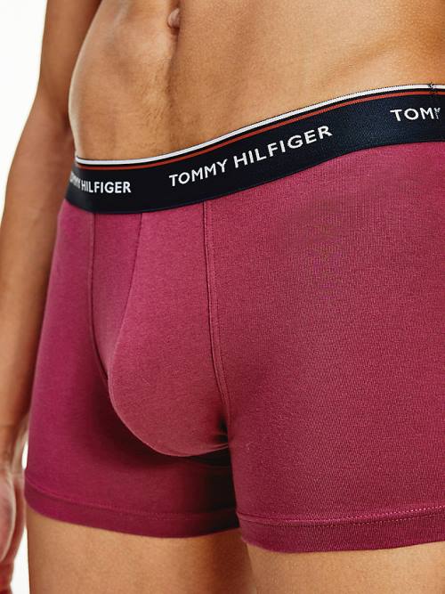 Tommy Hilfiger 3-Pack Premium Logo Waistband Trunks Ondergoed Heren Zwart | TH608UDL