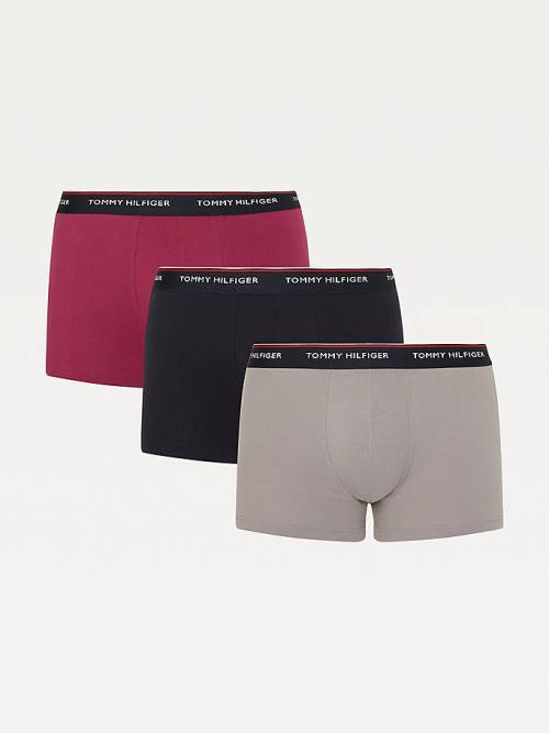 Tommy Hilfiger 3-Pack Premium Logo Waistband Trunks Ondergoed Heren Zwart | TH608UDL