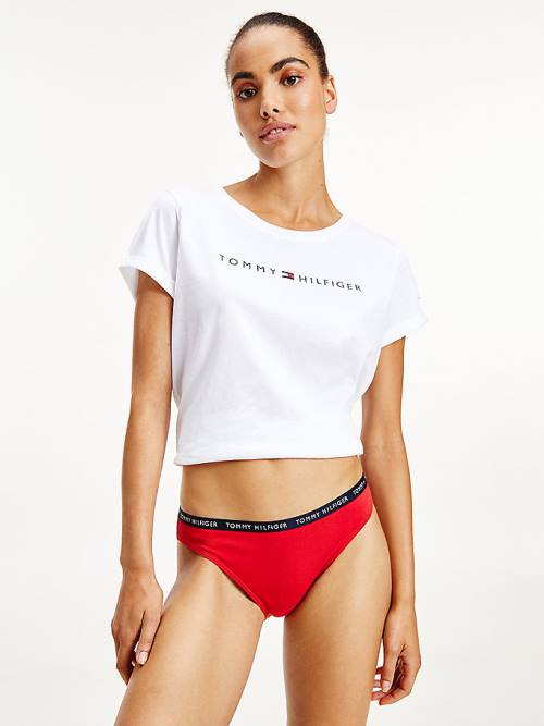 Tommy Hilfiger 3-Pack Recycled Katoenen Briefs Ondergoed Dames Wit | TH102CQZ