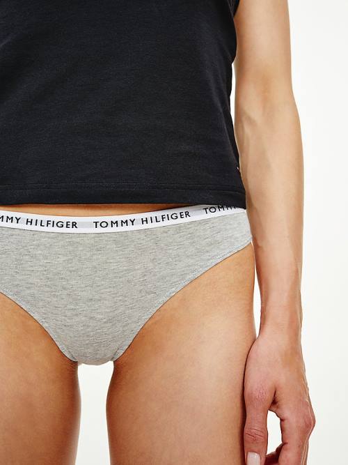 Tommy Hilfiger 3-Pack Recycled Katoenen Thongs Ondergoed Dames Bruin | TH164GLX