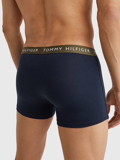 Tommy Hilfiger 3-Pack Repeat Logo Trunks Ondergoed Heren Bruin | TH062FCH