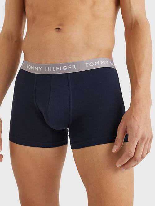 Tommy Hilfiger 3-Pack Repeat Logo Trunks Ondergoed Heren Bruin | TH062FCH