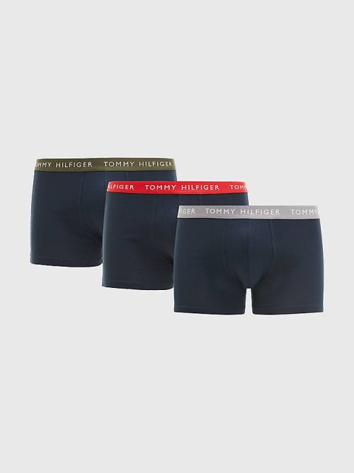 Tommy Hilfiger 3-Pack Repeat Logo Trunks Ondergoed Heren Bruin | TH062FCH