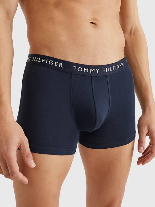 Tommy Hilfiger 3-Pack Repeat Logo Trunks Ondergoed Heren Paars | TH140LTA