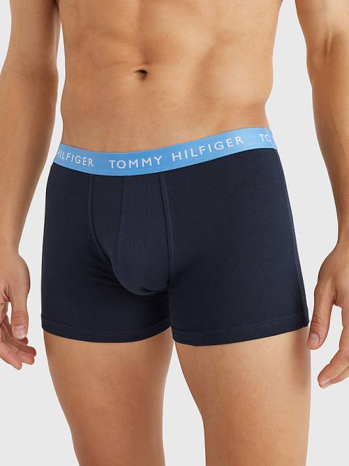 Tommy Hilfiger 3-Pack Repeat Logo Trunks Ondergoed Heren Paars | TH140LTA