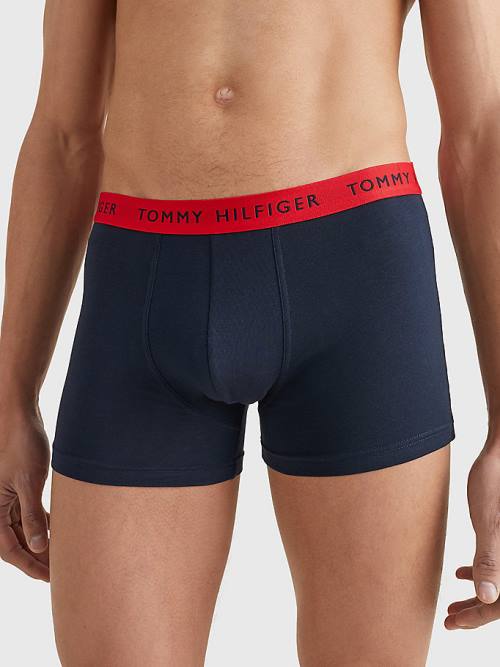 Tommy Hilfiger 3-Pack Repeat Logo Trunks Ondergoed Heren Zwart | TH513KPD