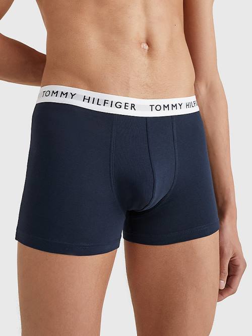 Tommy Hilfiger 3-Pack Repeat Logo Trunks Ondergoed Heren Zwart | TH513KPD