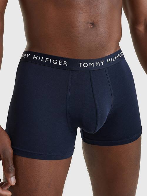 Tommy Hilfiger 3-Pack Repeat Logo Trunks Ondergoed Heren Oranje | TH591LAY