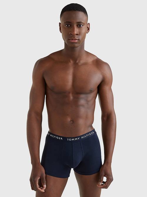 Tommy Hilfiger 3-Pack Repeat Logo Trunks Ondergoed Heren Oranje | TH591LAY