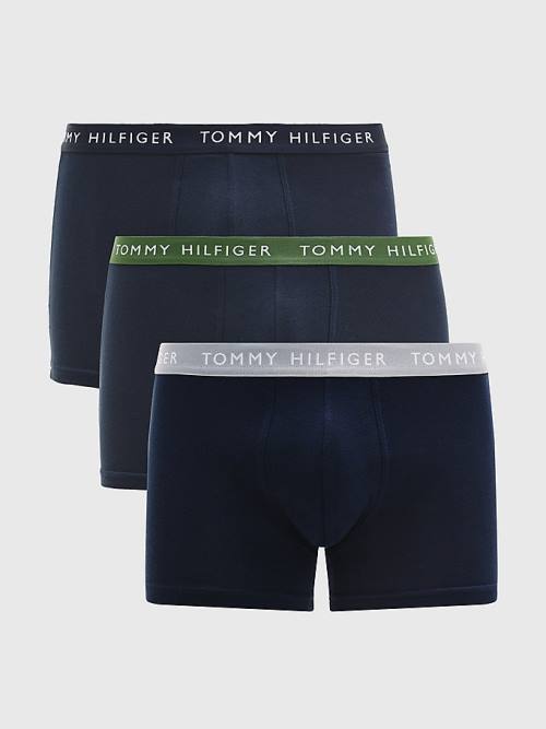 Tommy Hilfiger 3-Pack Repeat Logo Trunks Ondergoed Heren Oranje | TH591LAY