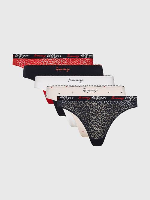 Tommy Hilfiger 5-Pack Thongs Ondergoed Dames Multi | TH436MSH