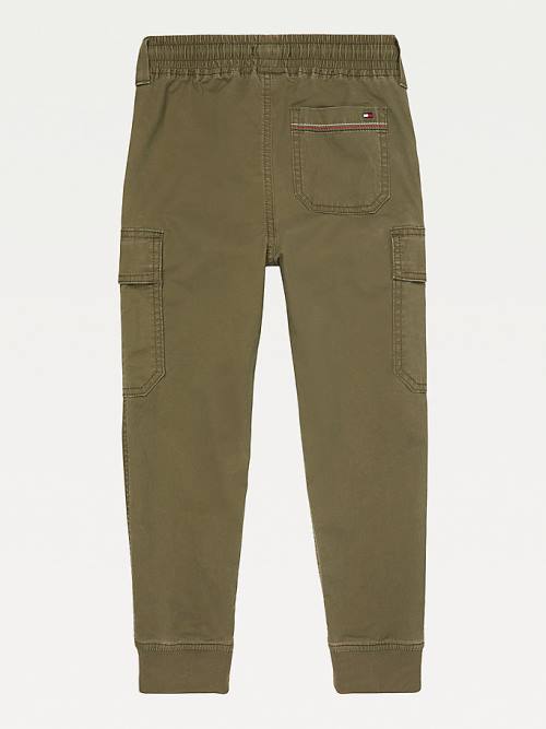 Tommy Hilfiger Adaptive Cargo Joggers Broek Jongens Groen | TH519LGP