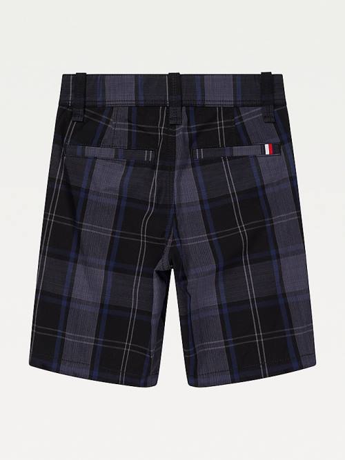 Tommy Hilfiger Adaptive Check Woven Shorts Broek Jongens Blauw | TH257MKN