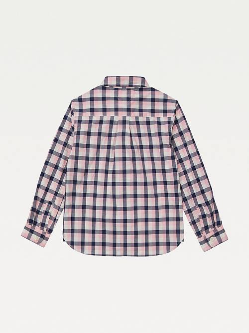 Tommy Hilfiger Adaptive Checked Overhemd Jongens Roze | TH371ZLC