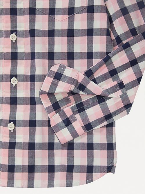 Tommy Hilfiger Adaptive Checked Overhemd Jongens Roze | TH371ZLC