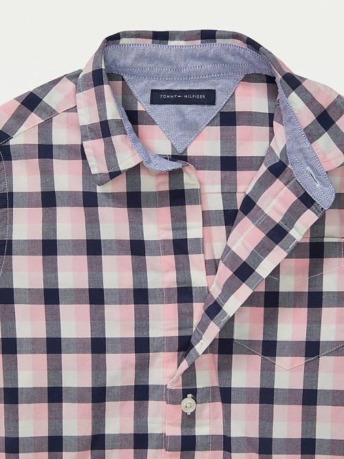 Tommy Hilfiger Adaptive Checked Overhemd Jongens Roze | TH371ZLC