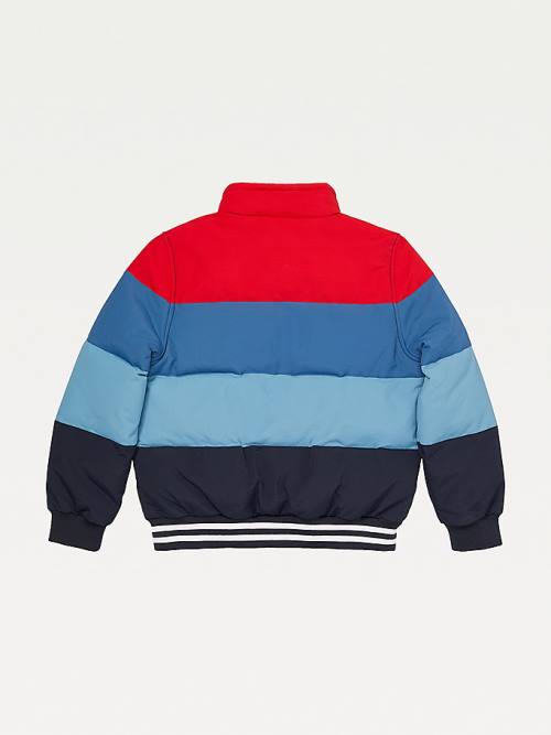 Tommy Hilfiger Adaptive Colour-Blocked Quilted Regatta Jassen Jongens Blauw | TH453MIK