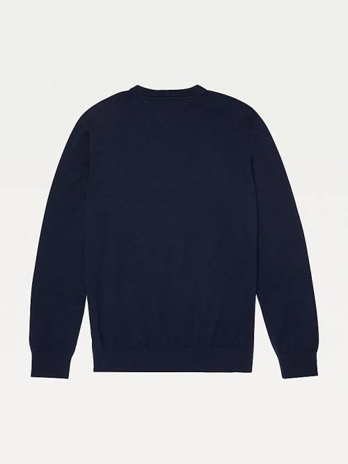 Tommy Hilfiger Adaptive Crew Neck Sweatshirt Truien Heren Blauw | TH271NDL