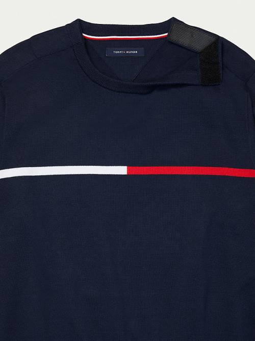 Tommy Hilfiger Adaptive Crew Neck Sweatshirt Truien Heren Blauw | TH271NDL