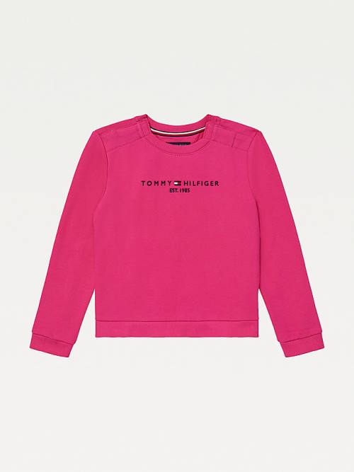 Tommy Hilfiger Adaptive Crew Neck Sweatshirts Meisjes Roze | TH547FIL