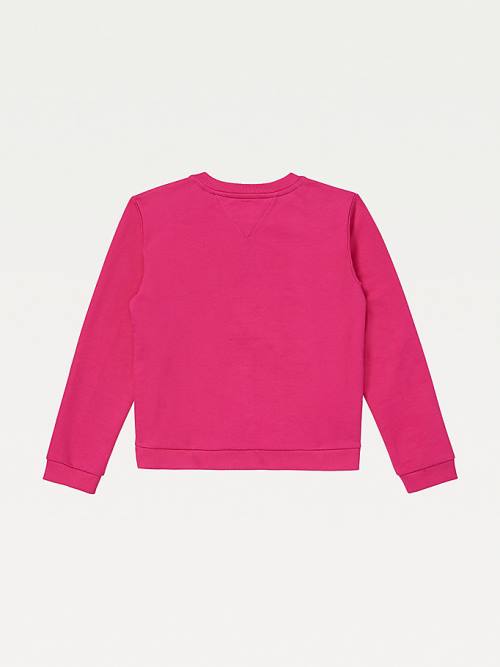 Tommy Hilfiger Adaptive Crew Neck Sweatshirts Meisjes Roze | TH547FIL