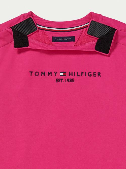 Tommy Hilfiger Adaptive Crew Neck Sweatshirts Meisjes Roze | TH547FIL