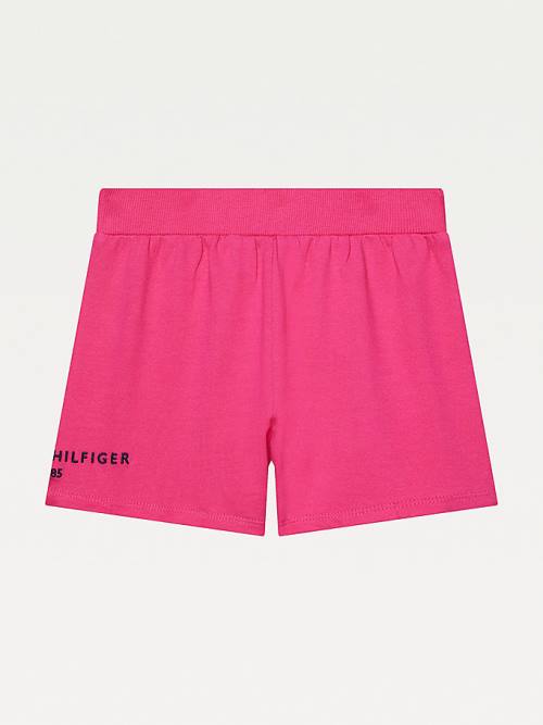 Tommy Hilfiger Adaptive Drawstring Taille Korte Broek Meisjes Roze | TH197WLK