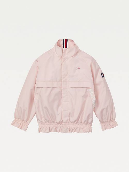 Tommy Hilfiger Adaptive Essential Lichtgewicht Ruffle Jassen Meisjes Roze | TH073RCM