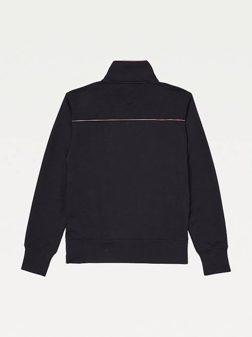 Tommy Hilfiger Adaptive Essential Tech Track Sweatshirts Heren Zwart | TH207JEP