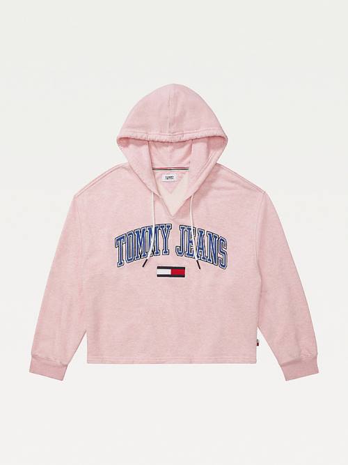 Tommy Hilfiger Adaptive Logo Hoodie Dames Roze | TH958COH