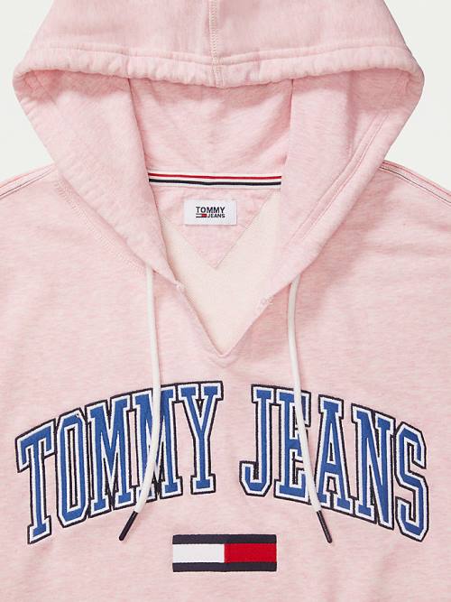 Tommy Hilfiger Adaptive Logo Hoodie Dames Roze | TH958COH