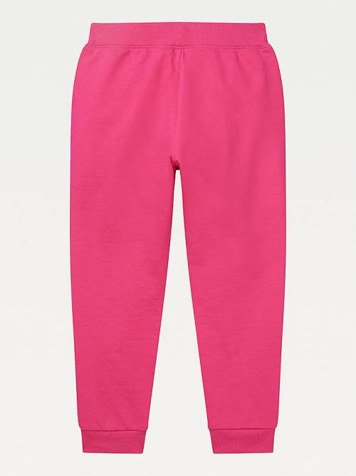 Tommy Hilfiger Adaptive Logo Joggers Broek Meisjes Roze | TH740BSL