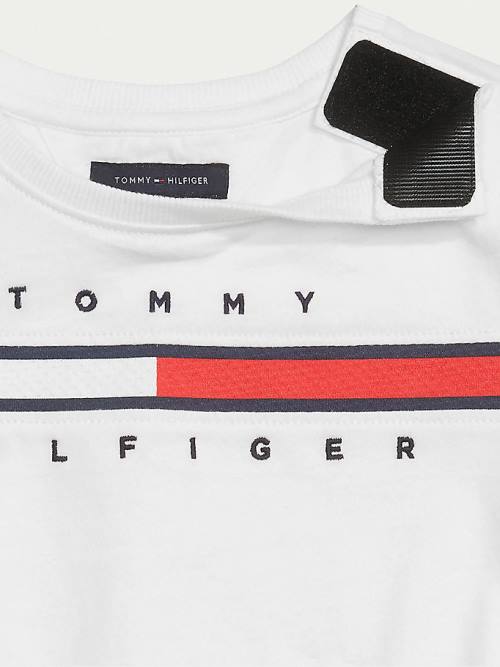 Tommy Hilfiger Adaptive Logo Pure Katoenen Jurken Meisjes Roze | TH564HPY