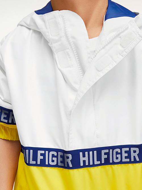 Tommy Hilfiger Adaptive Met Capuchon Colour-Blocked Jassen Jongens Geel | TH519RJK