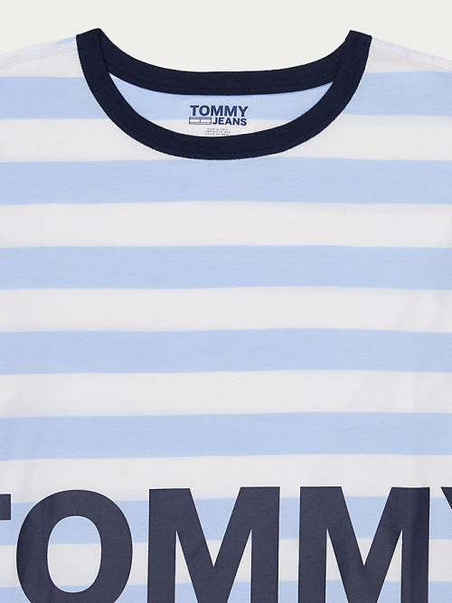 Tommy Hilfiger Adaptive Organic Katoenen T-shirts Dames Blauw | TH709CUG