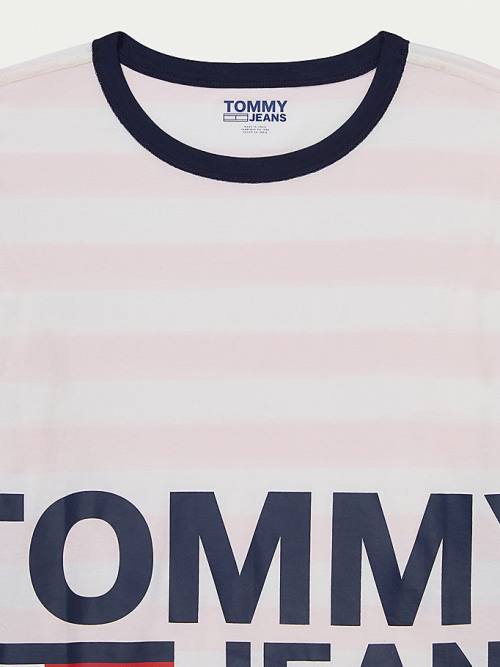 Tommy Hilfiger Adaptive Organic Katoenen T-shirts Dames Roze | TH857NUD