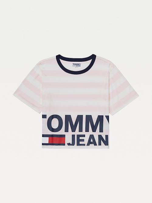 Tommy Hilfiger Adaptive Organic Katoenen T-shirts Dames Roze | TH857NUD