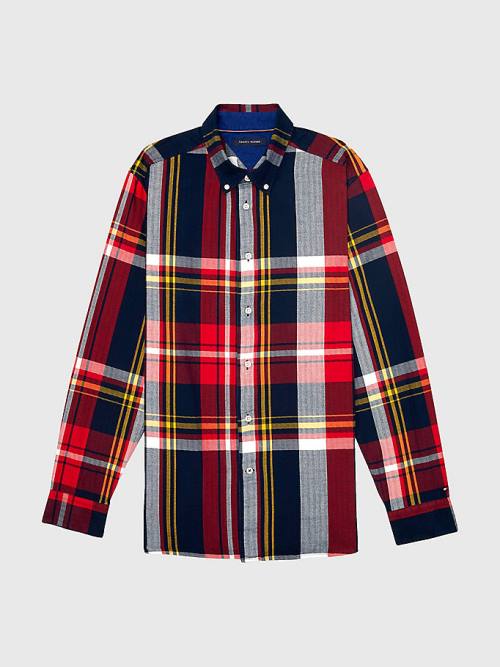 Tommy Hilfiger Adaptive Plaid Check Slim Fit Overhemd Heren Multi | TH542BYU