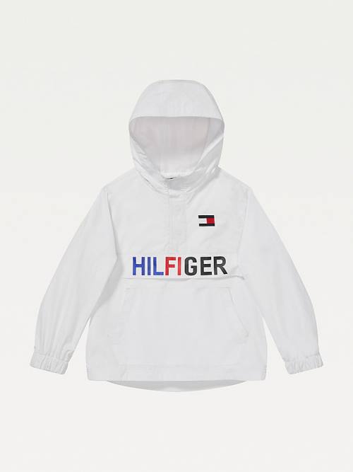 Tommy Hilfiger Adaptive Popover Anorak Jassen Jongens Wit | TH752GPR