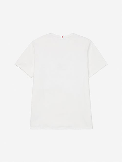 Tommy Hilfiger Adaptive Pure Katoenen Logo T-shirts Heren Wit | TH498GMB