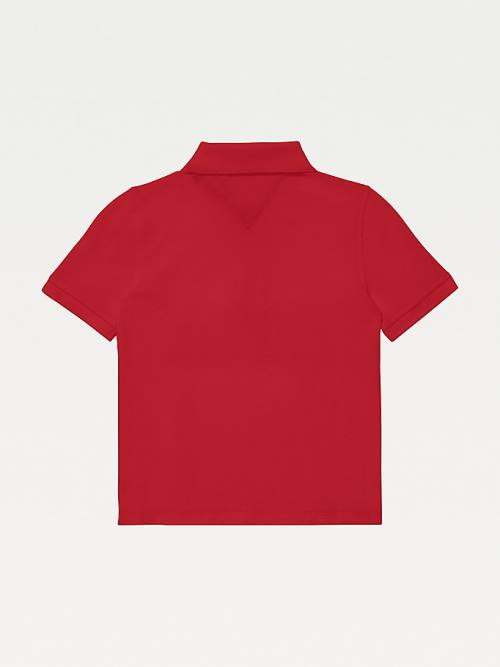 Tommy Hilfiger Adaptive Pure Katoenen Polo T-shirts Jongens Rood | TH539ZAJ