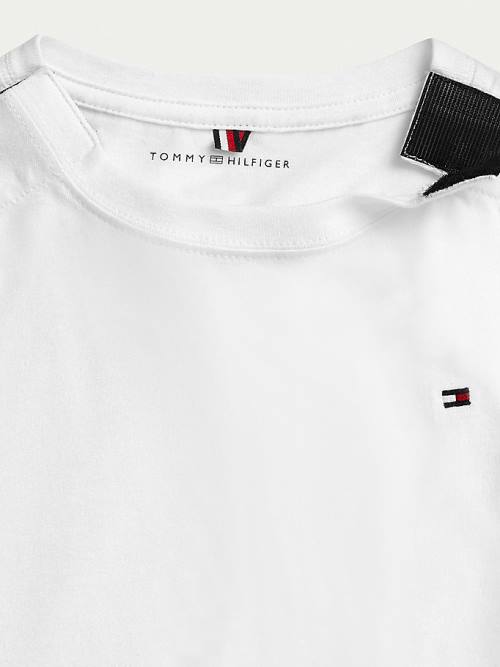 Tommy Hilfiger Adaptive Pure Katoenen T-shirts Jongens Wit | TH604PFN