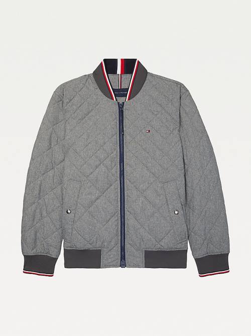 Tommy Hilfiger Adaptive Quilted Bomber Jassen Heren Grijs | TH518JHO