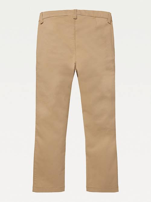 Tommy Hilfiger Adaptive Seated Fit Stretch Chinos Broek Jongens Khaki | TH143JHN