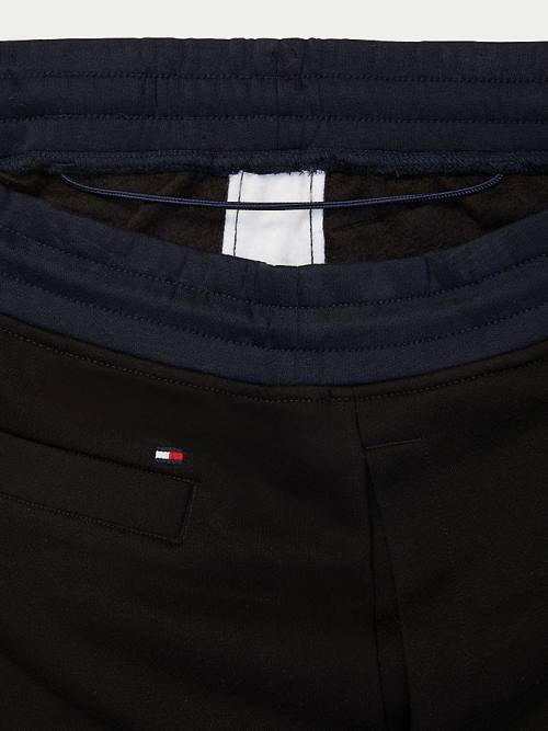 Tommy Hilfiger Adaptive Signature Sweat Korte Broek Heren Zwart | TH951ZMF