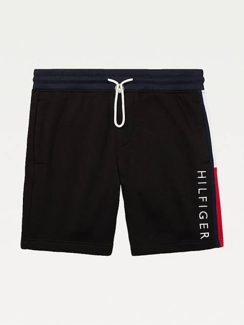 Tommy Hilfiger Adaptive Signature Sweat Korte Broek Heren Zwart | TH951ZMF