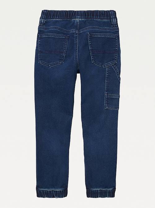 Tommy Hilfiger Adaptive Slim Straight Denim Joggers Jeans Jongens Blauw | TH701PDU